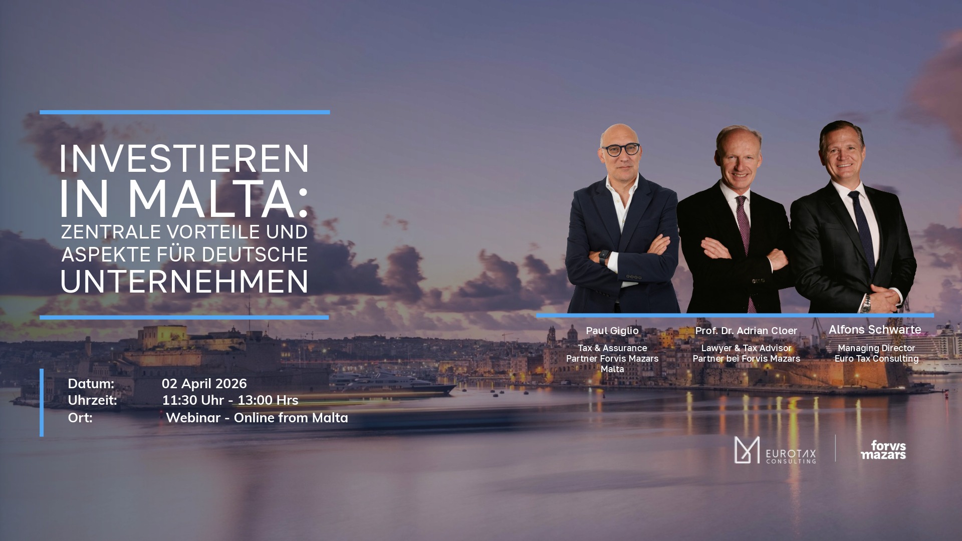 Investieren in Malta Webinar
