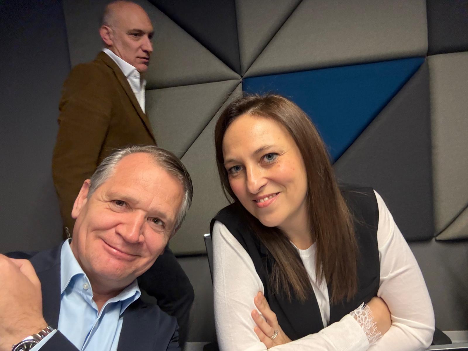 Alfons Schwarte and Ruth Farrugia before the webinar