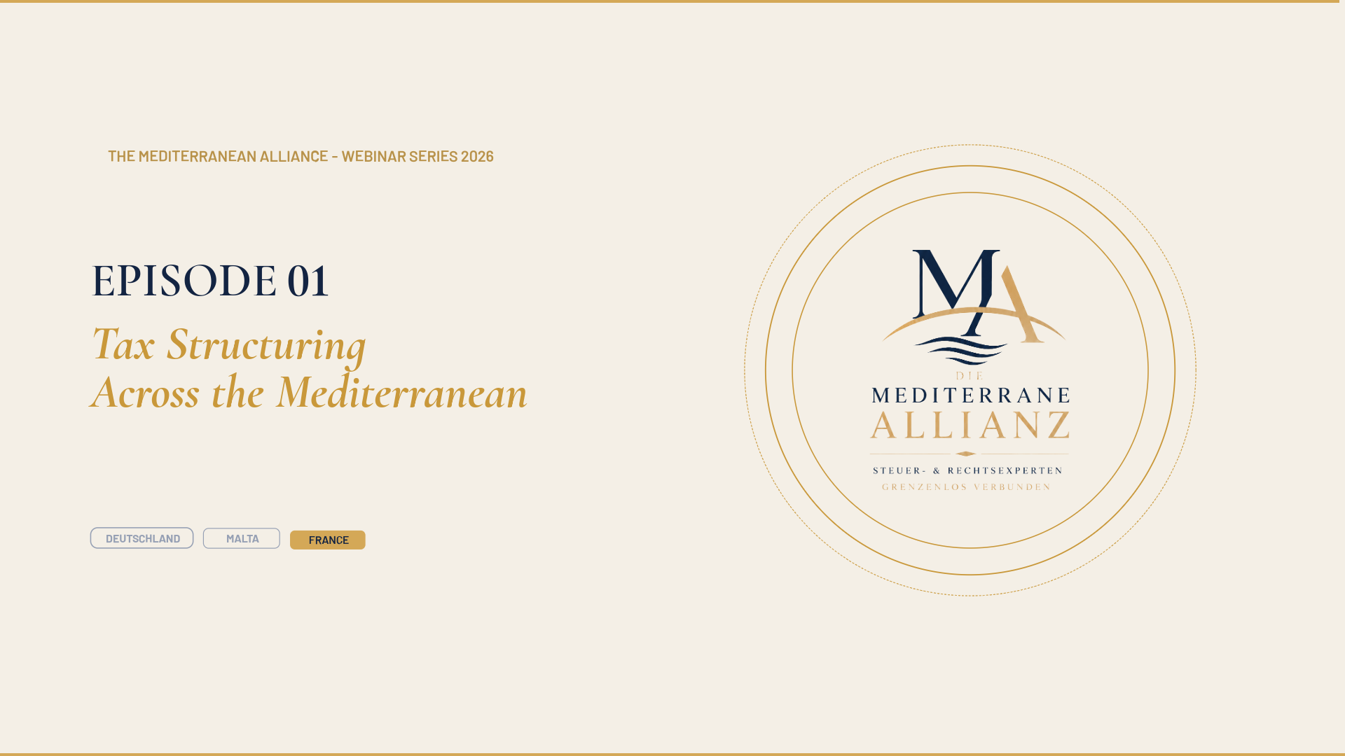 The Mediterranean Alliance Episode 1